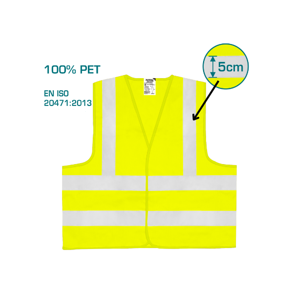CHALECO REFLECTIVO TOTAL AMARILLO XL