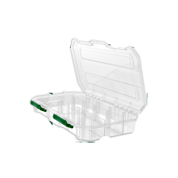 CAJA ORGANIZADORA 13 COMPARTIMIENTOS 18X32X5CM PLASTICA TRANSPARENTES JADEVER JDTB8342