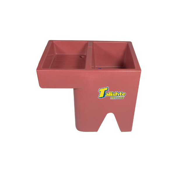 PILA PLASTICA DE 1 LAVADERO IZQUIERDA (TERRACOTA)