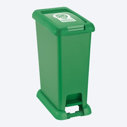 BASURERO RECICLAJE RES ORGANICOS 35L VERDE RIMAX (12188-XP)