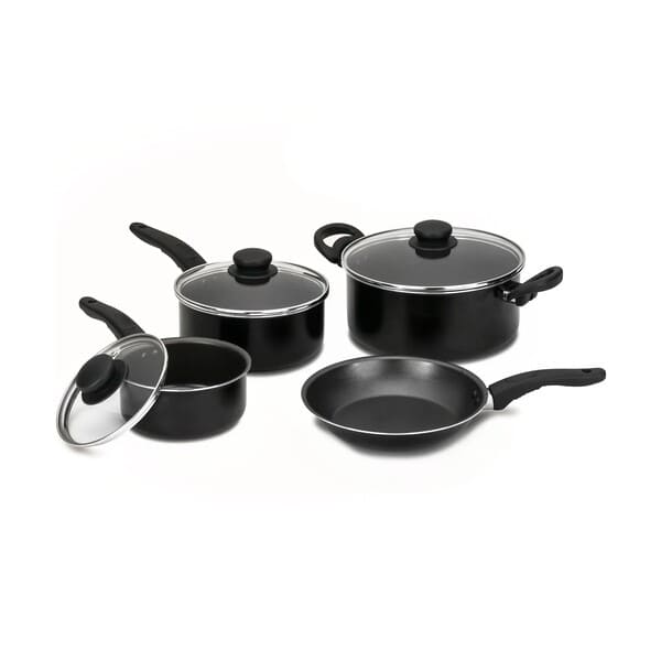 BATERIA DE COCINA ALUMINIO-TEFLON NEGRO DECAKILA KMEP004B