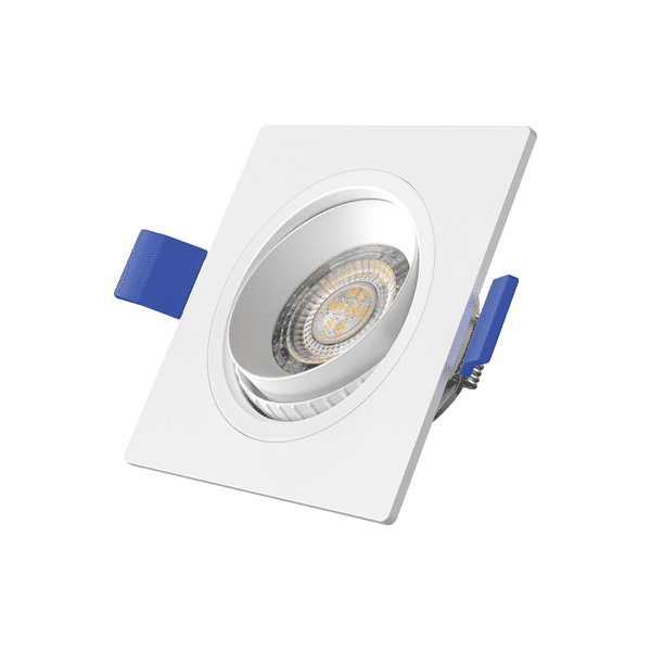 Ojo de buey Led flat cuadrado blanco 3W luz blanca - Almacenes