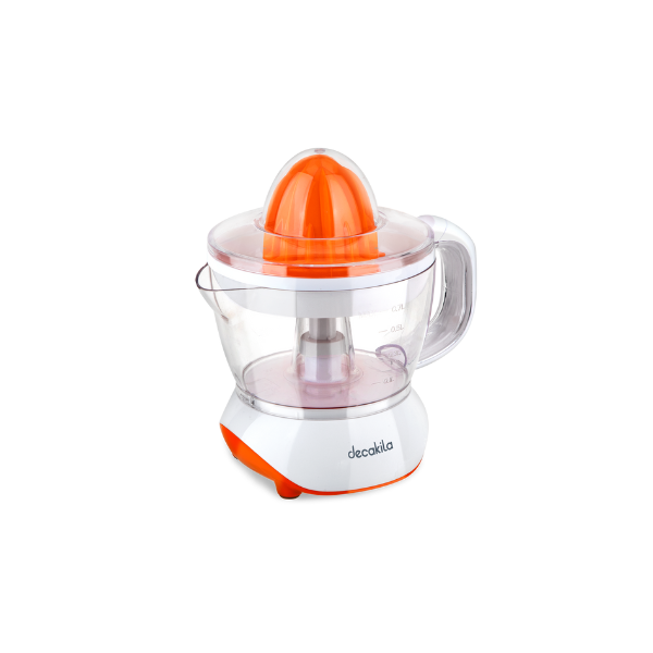 EXTRACTOR DE JUGO ELECTRICO BLANCO/NARANJA 0.7L 25W DECAKILA KUJC007W