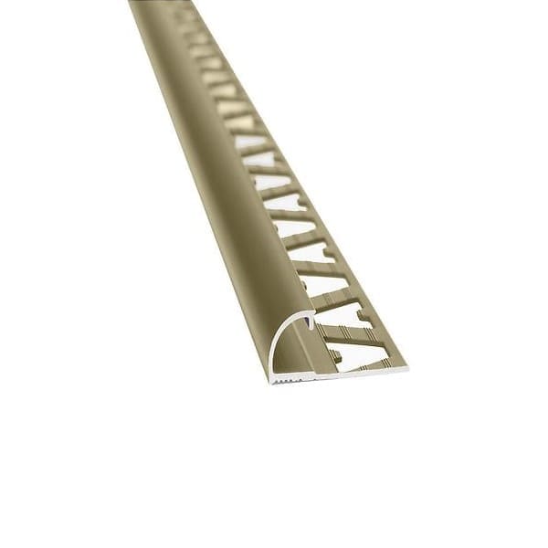 MOLDURA ALUMINIO BULLNOSE PARA CERÁMICA OLIVO MATE ATRIM 10MMX2.5MT (5575B)