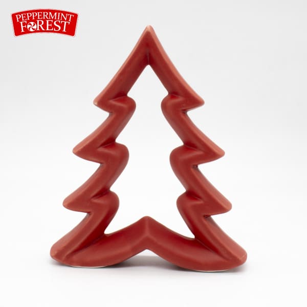 ADORNO NAVIDAD ARBOL SILUET MED ROJO 12X15CM PFOREST 333M