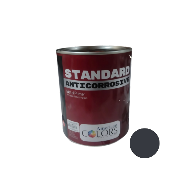 PINTURA ANTICORROSIVO NEGRO GALON (3.785L) AMERICAN COLORS