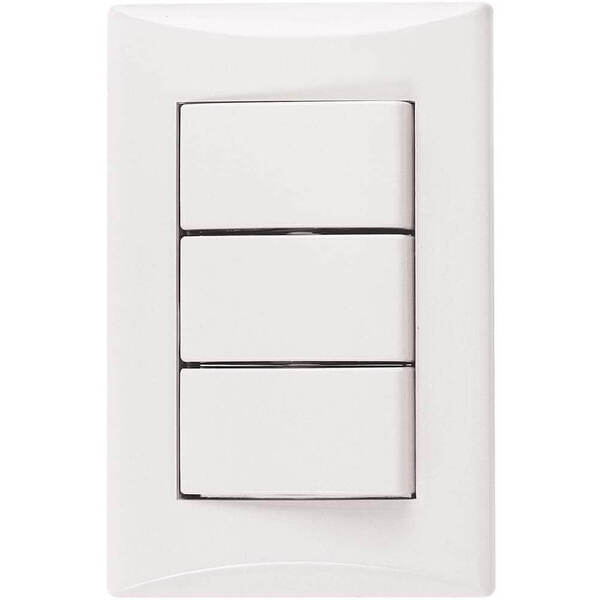 INTERRUPTOR DOBLE MODERNO BLANCO SW68 LUMISTAR