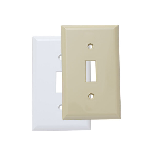 Placa interruptor sencillo de pared blanco, UL