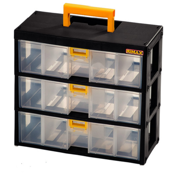 CAJA P/HERRAMIENTAS 3 GAVETAS NEGRO RIMAX (34400)