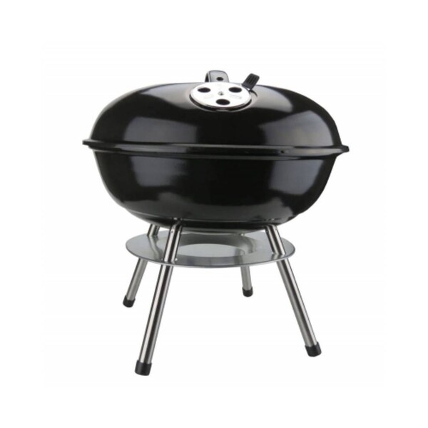 BARBACOA PORTÁTIL DE CARBON C/TAPA 14" ACERO INOXIDABLE 22014A2