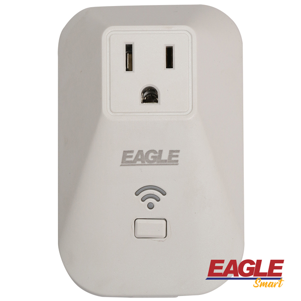 Regleta inteligente WiFi 4 tomas 4 puertos USB 10A 125V 1250W blanca Eagle  1141, Materiales De Construcción