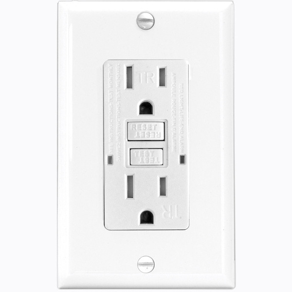 TOMA DOBLE EAGLE DECOR C/INDICADOR VIDA 15A BLANCO TST15W
