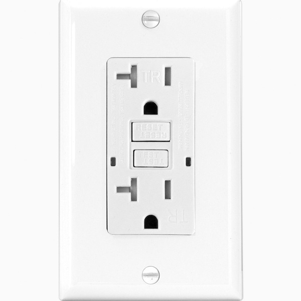 TOMA DOBLE EAGLE DECOR C/INDICADOR VIDA 20A BLANCO TST20W