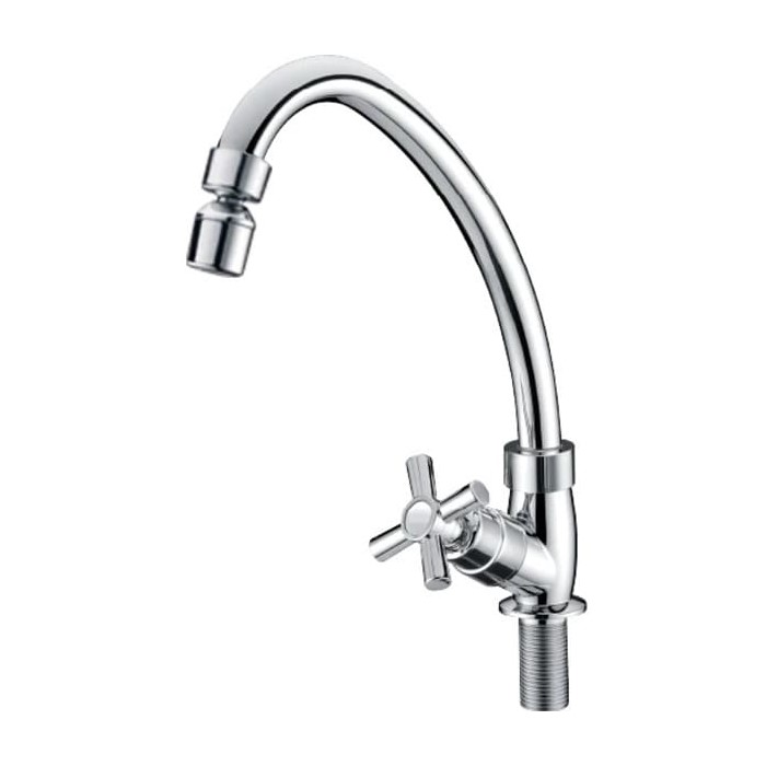 LLAVE FREGADERO SENCILLA ABS MANECILLA CRUZ UNNA (H003)