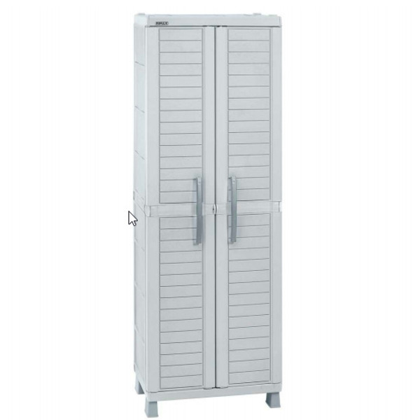 Armario metálico 2 puertas gris - Metbox Muebles Industriales