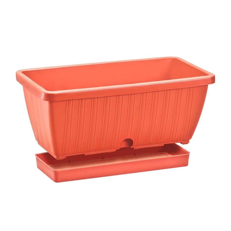 MACETA RECTANGULAR TERRACOTA RIMAX 40CM