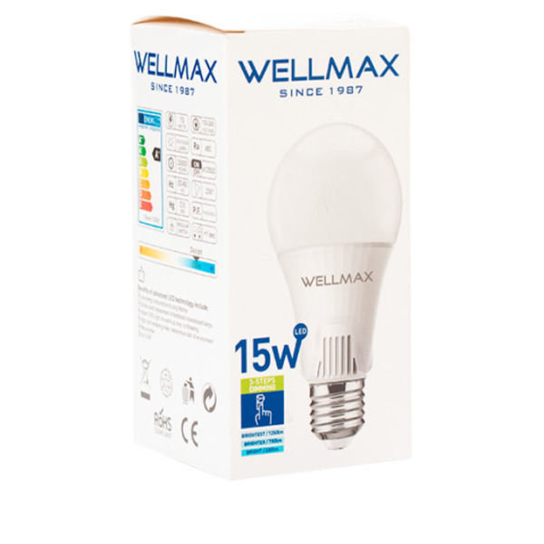 BOMBILLO LED 9W RECARGABLE WELLMAX 6500K (LUZ BLANCA