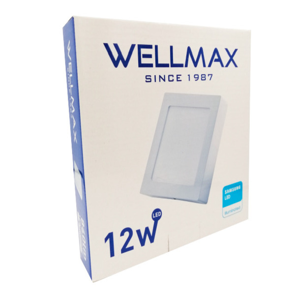 Lampara Led Panel Redonda 6 Wellmax 12w - Ferconce