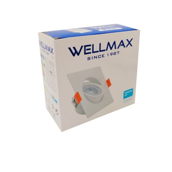 OJO DE BUEY LED 3 WELLMAX CUADRADO 5W 6500K