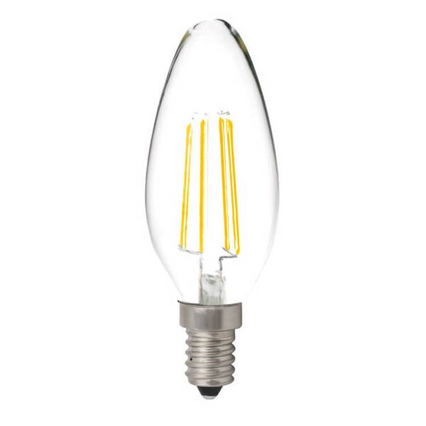 Bombilla LED vintage vela E14 2W 120lm transparente - Bombillas decorativas  - Fabricatulampara