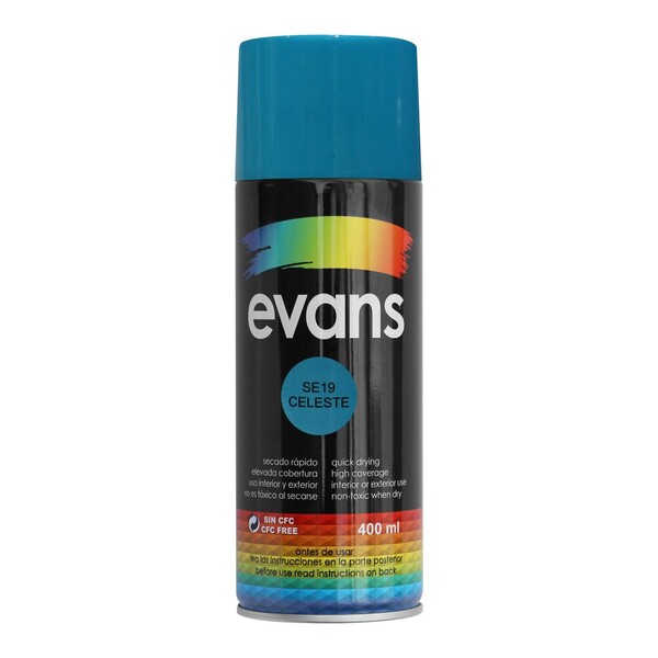 PINTURA EN SPRAY CELESTE 12.5 OZ EVANS SE19