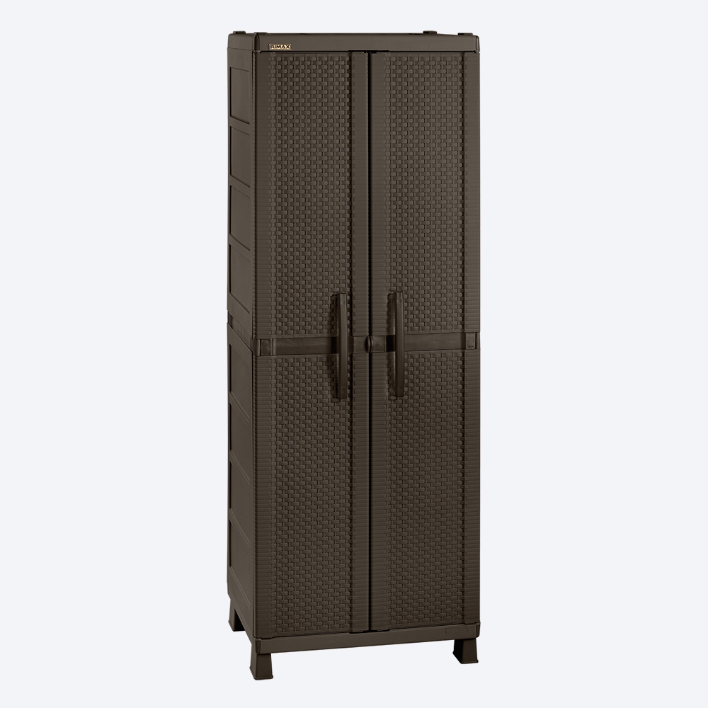 Armario puertas deslizante frentes de rattan 76x40x154h