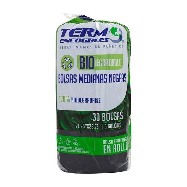 BOLSA P/BASURA ECO NEGRA 21.25X28.75plg (rollo)