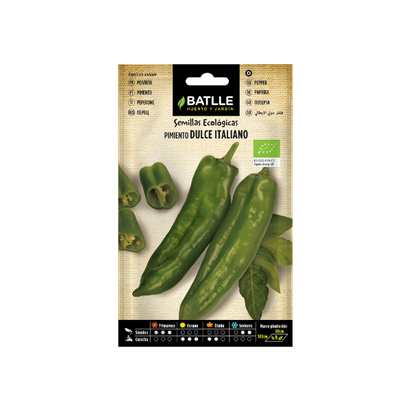 SEMILLA HORTALIZA PIMIENTO DULCE ITALIANO BATLLE SOBRE