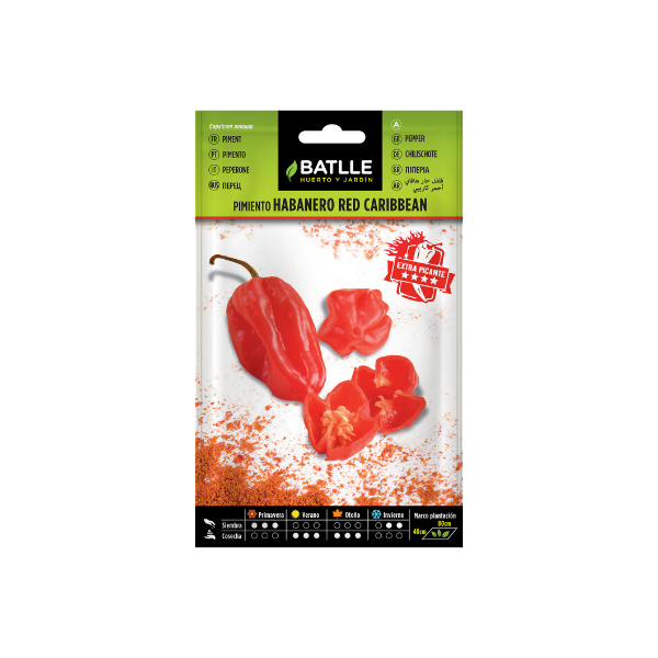 SEMILLA HORTALIZA PIMIENTO HABANERO RED BATLLE SOBRE