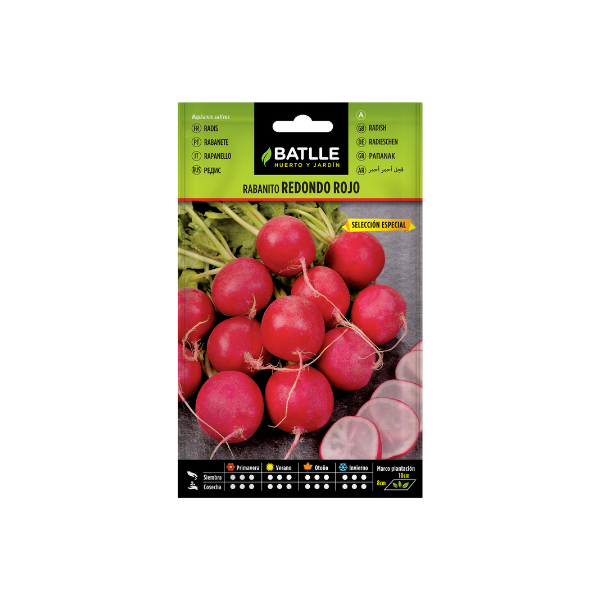 SEMILLA HORTALIZA RABANITO REDONDO ROJO BATLLE SOBRE