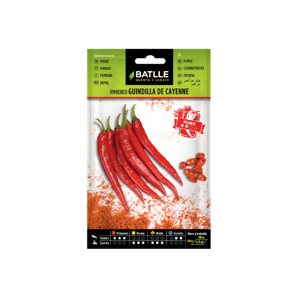 SEMILLA HORTALIZA PIMIENTO GUINDILLA CAYENNE BATLLE SOBRE