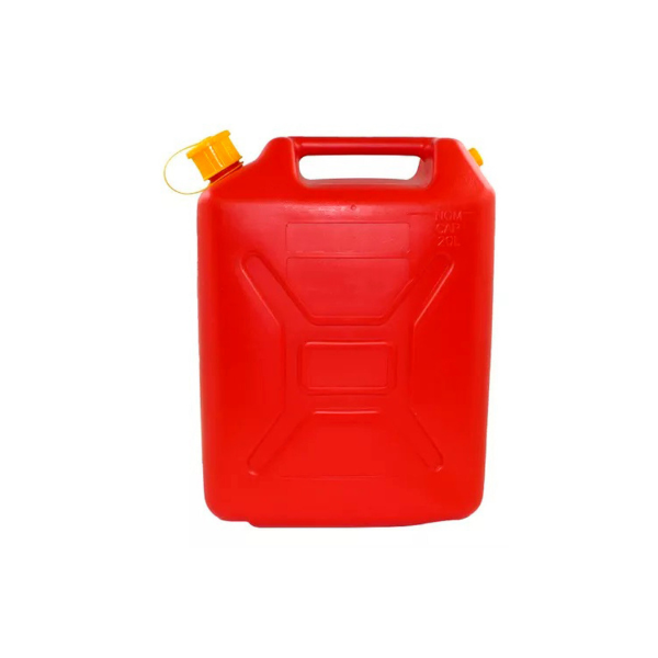 DEPOSITO GASOLINA PLASTICO ROJO 20 LITROS (5.28 Galón) PROPULSA R02367