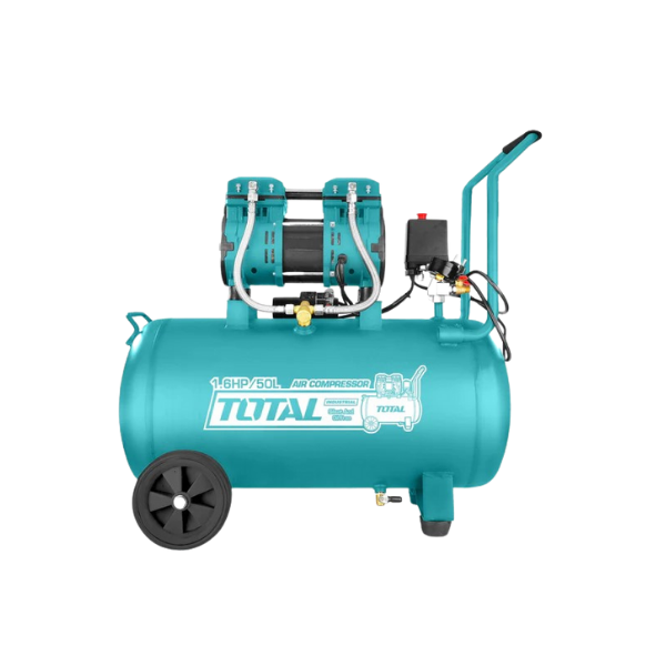 COMPRESOR DE AIRE TOTAL 50L LIBRE DE ACEITE 1.6HP UTCS1120508