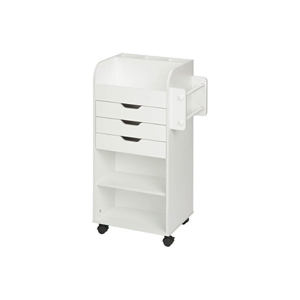 MUEBLE ORGANIZADOR MULTIUSOS C/RODOS BLANCO CRT-06346