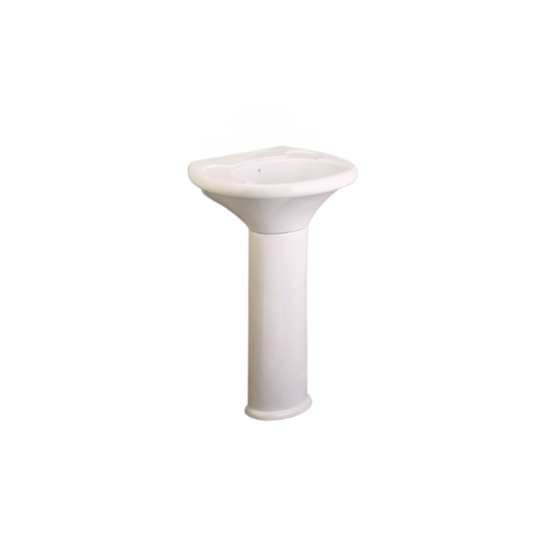 LAVAMANO CON PEDESTAL BLANCO HUESO SIENA FV E218-BO