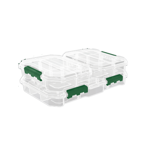 CAJAS ORGANIZADORAS PLASTICAS (3PCS)  TRANSPARENTE 16.5X18X5 CM JADEVER JDTB8343