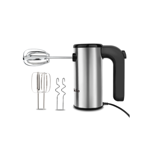 BATIDORA DE MANO 5 VELOCIDADES 150W NEGRA/ACERO INOX  DECAKILA KUMX009M