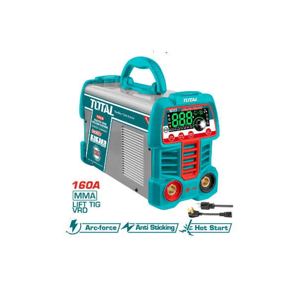 SOLDADOR TOTAL INVERTER MMA/LIFT/TIG/VRD DIGITAL 160A 110/220V UTW216069