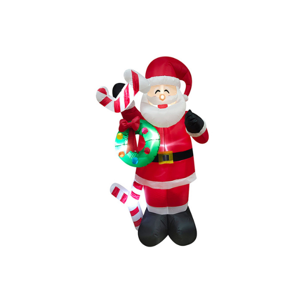 INFLABLE NAVIDAD SANTA C/LUZ 210CM MULTICOLOR 831-D017-029