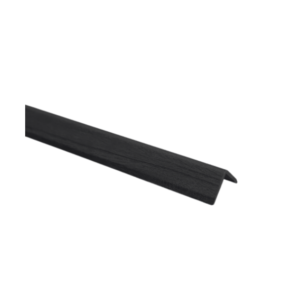 ANGULO WPC INTERIOR NEGRO 0.30X0.30X2.44MT (PIEZA) (006)