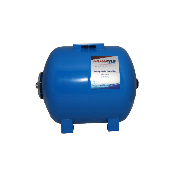 TANQUE DE PRESION HORIZONTAL 80 LITROS MEMBRANA CAMBIABLE AQUAPRO 12005088