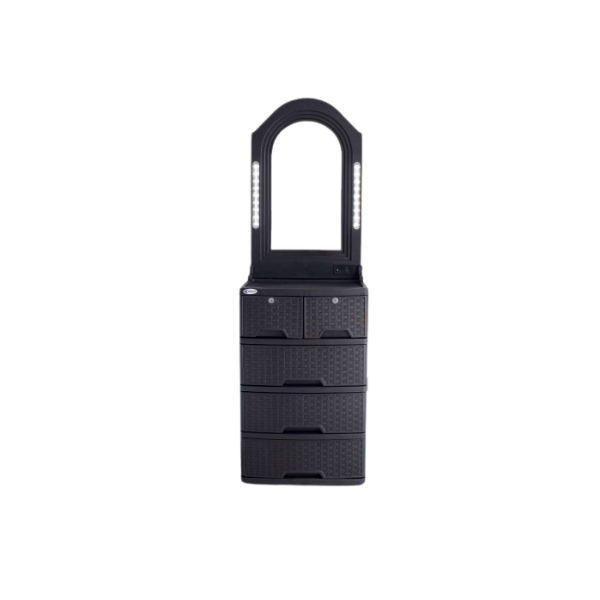TOCADOR GLAMOUR 17506X56X46CM 330LB PLASTICO WENGUE PT10226000110