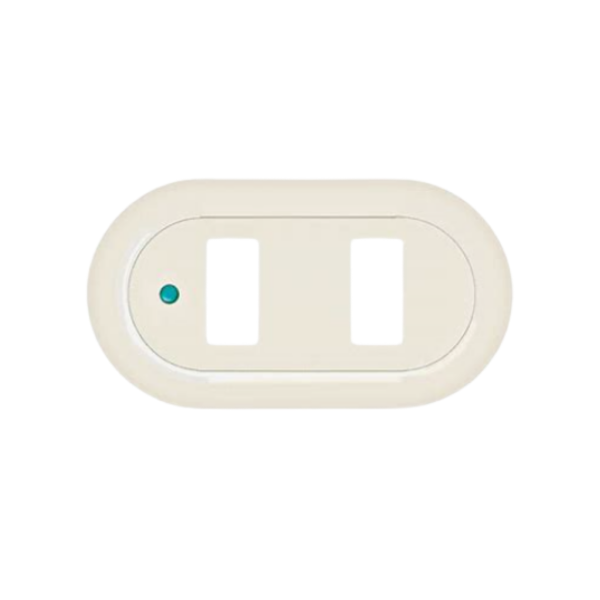 PLACA DOBLE NUVA MAGIC BTICINO MARFIL (503NU/2I)