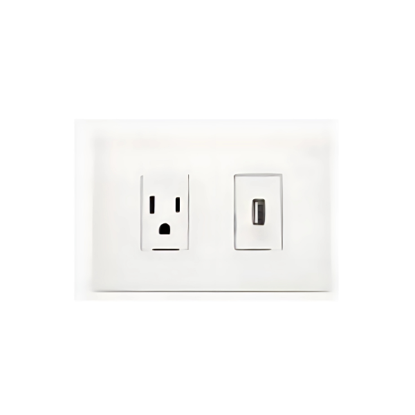 TOMA POLARIZADO Y USB NOBILE BTICINO COLOR BLANCO (AF2231USBEB)