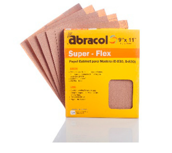 LIJA MADERA SUPER-FLEX ABRACOL NO 120