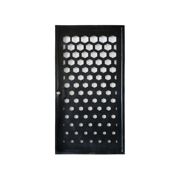 PUERTA METALICA DECORATIVA 2X1 MT EXA MOD110 DERECHA