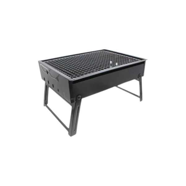 BARBACOA CARBON 39X30.5X21.5CM ACERO NEGRO-PLATEADO 969-BG130