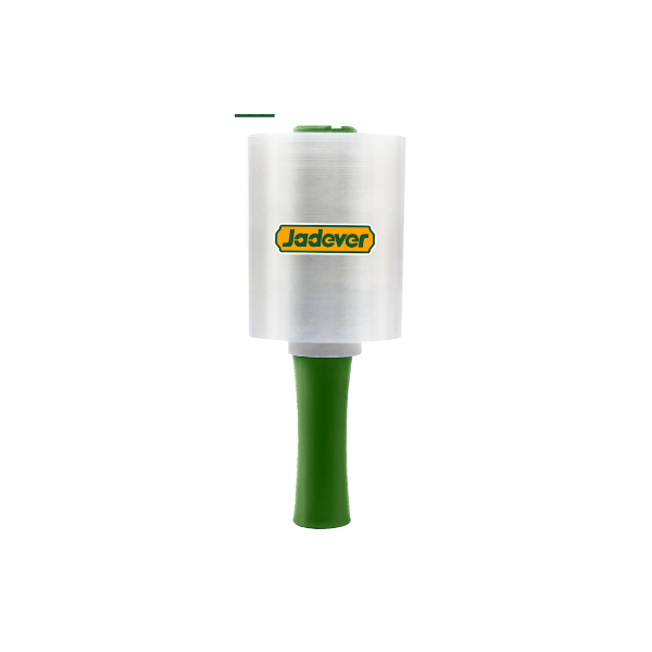PLASTICO STRETCH FILM CON MANGO P/EMBALAR 125mmx305m (12.5cmx305m) 80 gauge TRANSPARENTE JADEVER JDXR1303