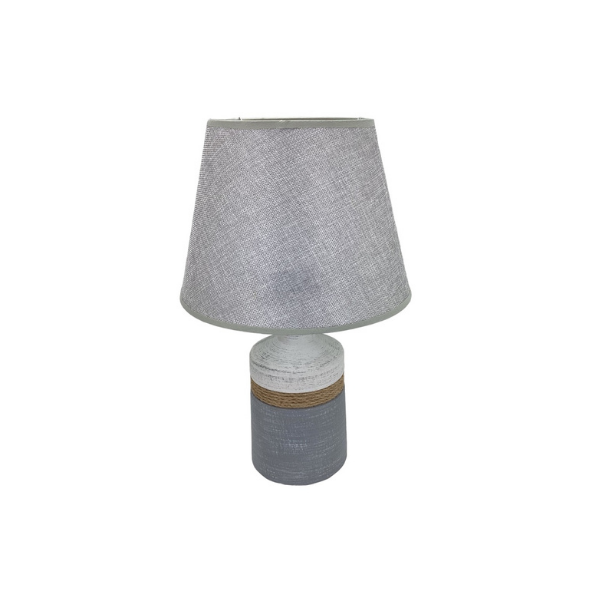 LAMPARA DE MESA GRIS/BLANCO MAYS 39.5CM (604-01365A)