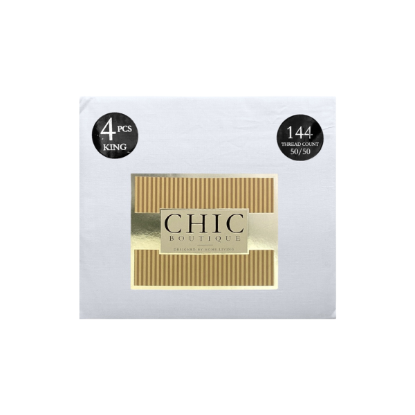 SÁBANA POLIESTER/ALGODÓN KING BLANCO CHIC BOUTIQUE 709-0445913